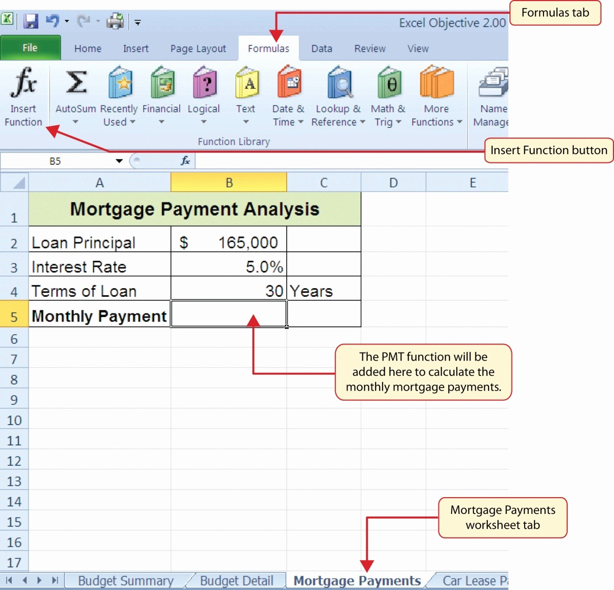 excel extra payment mortgage calculator