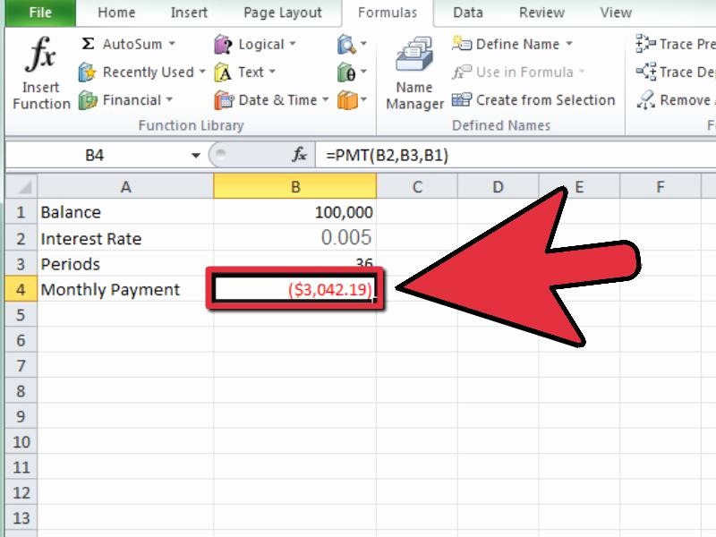 Calculate Monthly Mortgage Payment Excel Inspirational How to Calculate A Monthly Payment In Excel 12 Steps