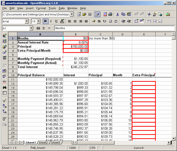 excel extra payment mortgage calculator