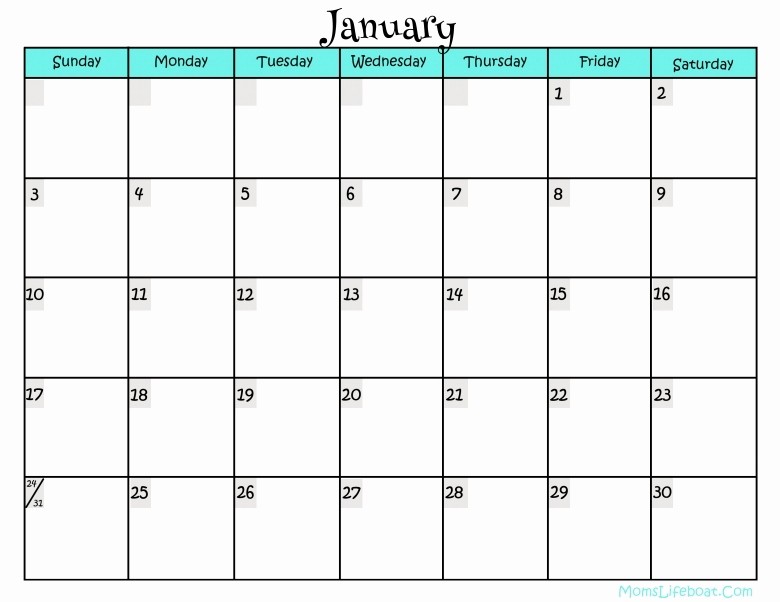 Calendar 2016 to Write On Fresh 2016 Blank Calendar to Write Free Calendar Template