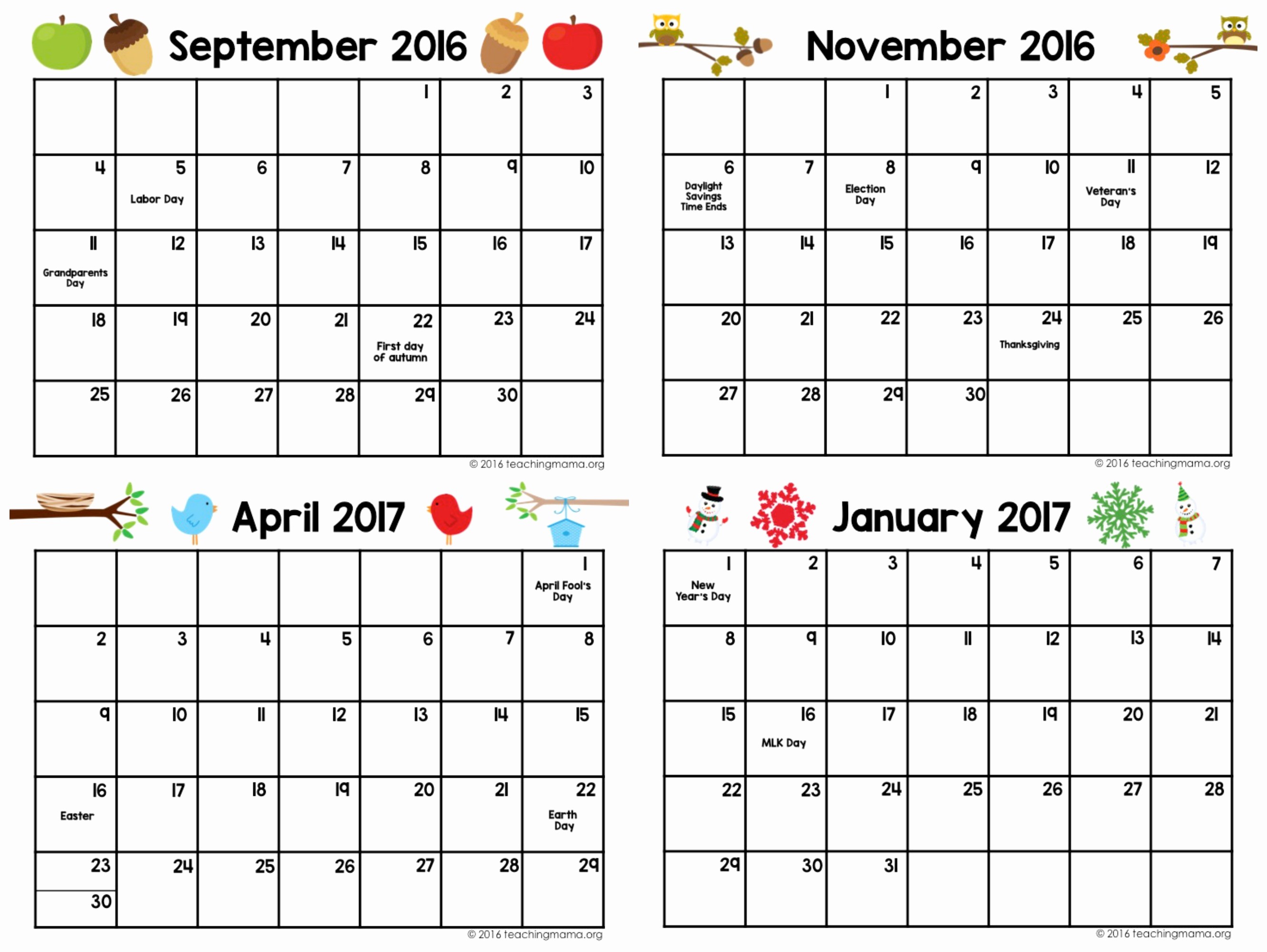 Calendar 2016 to Write On Inspirational Printable Calendar by Week that You Can Write In