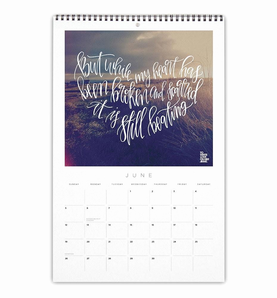 Calendar 2016 to Write On Lovely 2016 Twloha Calendar – to Write Love On Her Arms