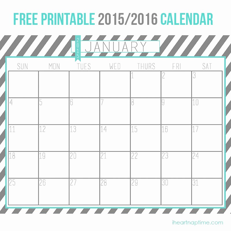 Calendar 2016 to Write On Unique You Can Write 2016 Print Calendars by Month