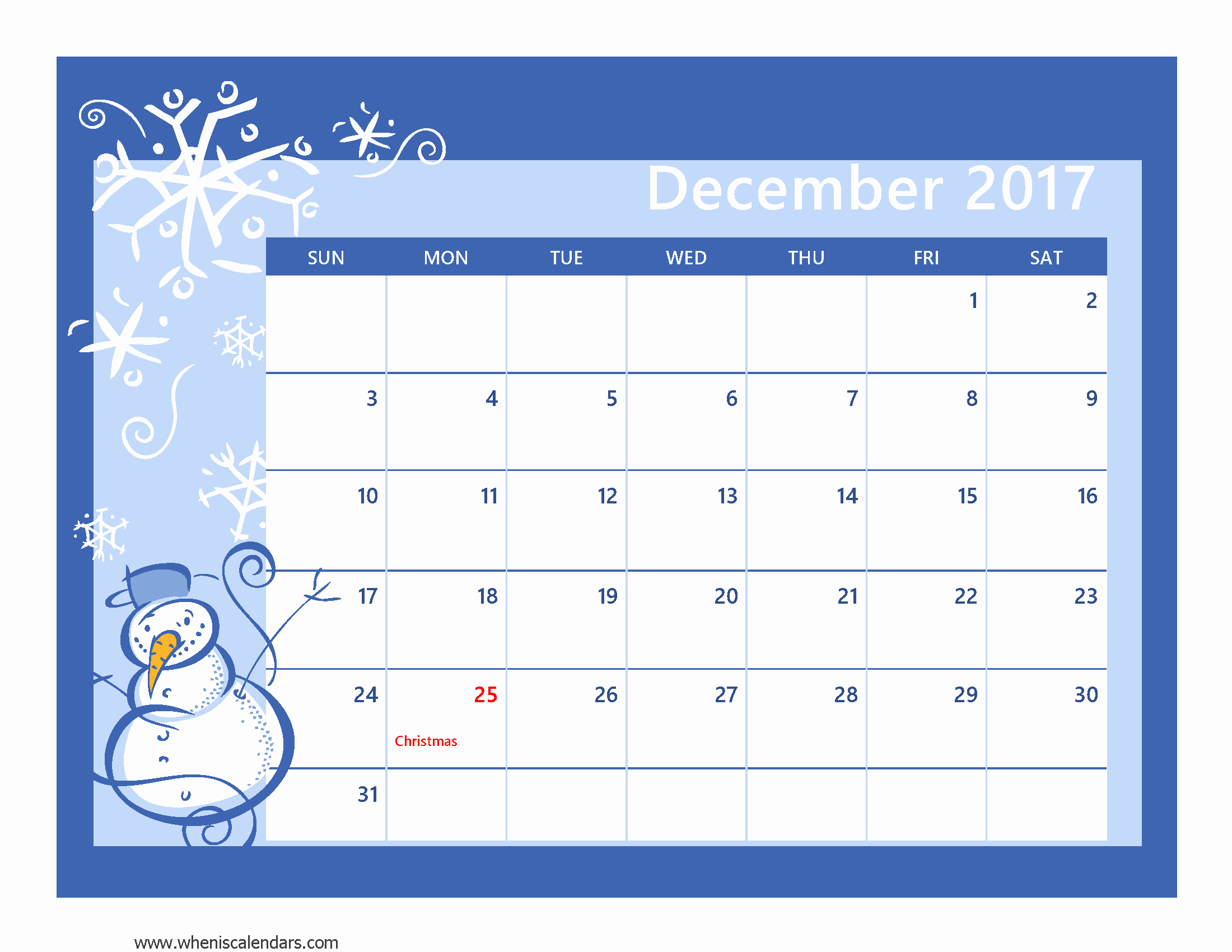 Calendar 2017 Template with Holidays Lovely December 2017 Calendar Template