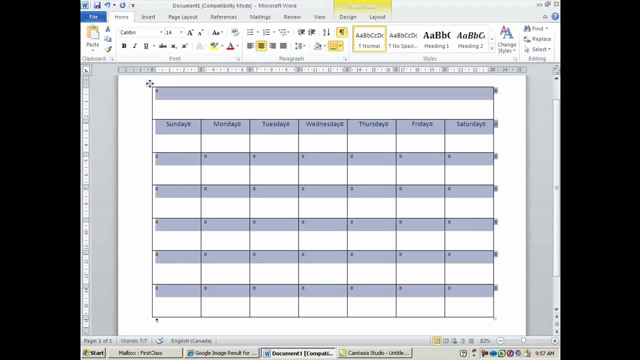 Calendar On Microsoft Word 2010 Best Of How to Make A Calendar Template Microsoft Word 2010