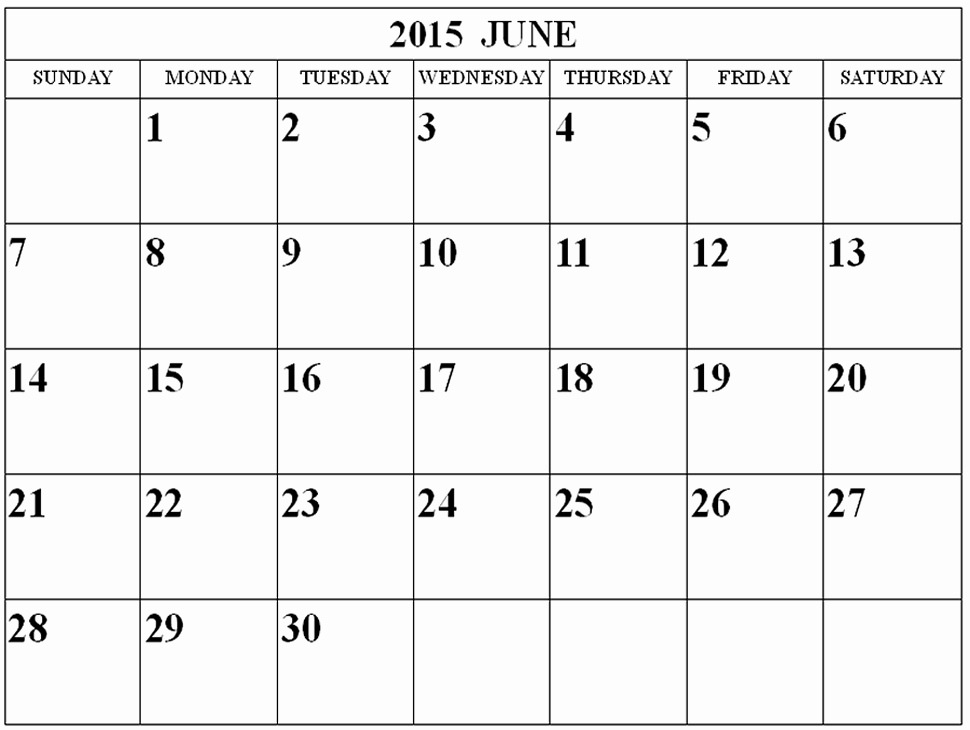Calendar Template for June 2015 Beautiful 2015 4 Month Calendar Template