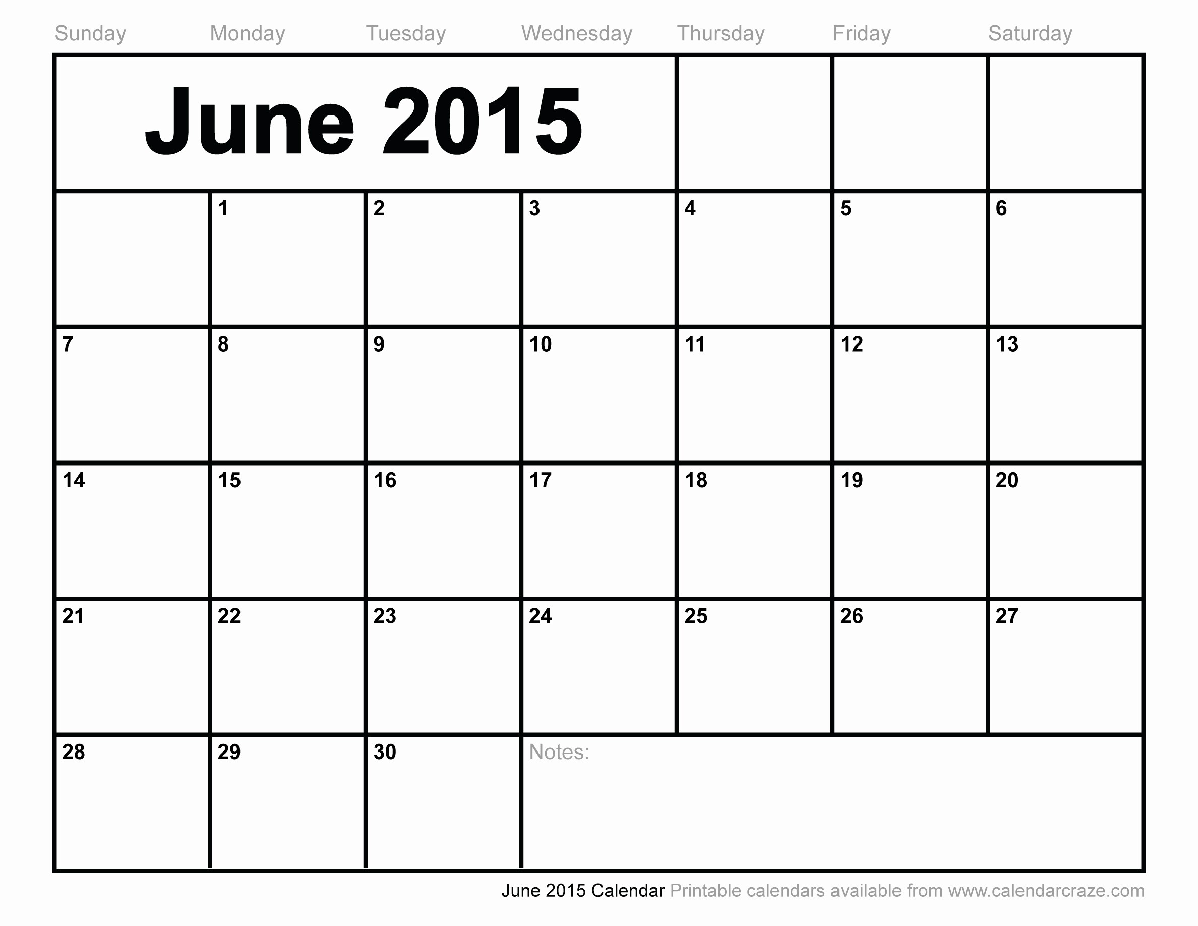 Calendar Template for June 2015 Unique 8 Best Of Printable June 2015 Calendar March 2015