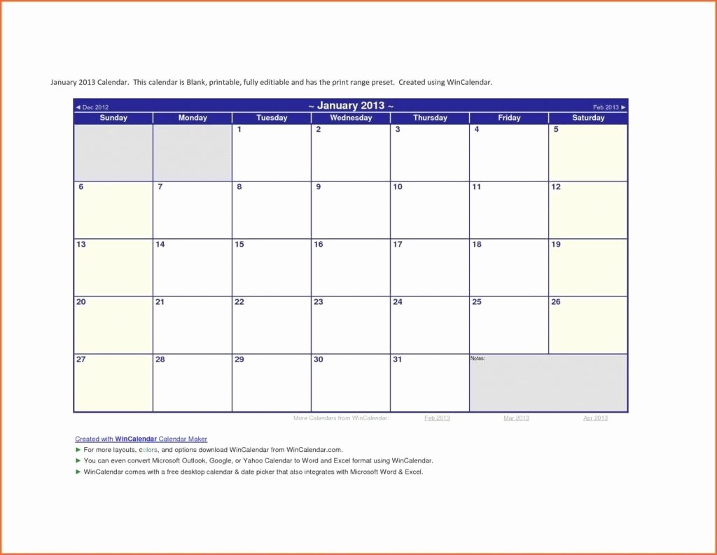 Calendar Template for Ms Word Inspirational Microsoft Fice Monthly Calendar Template