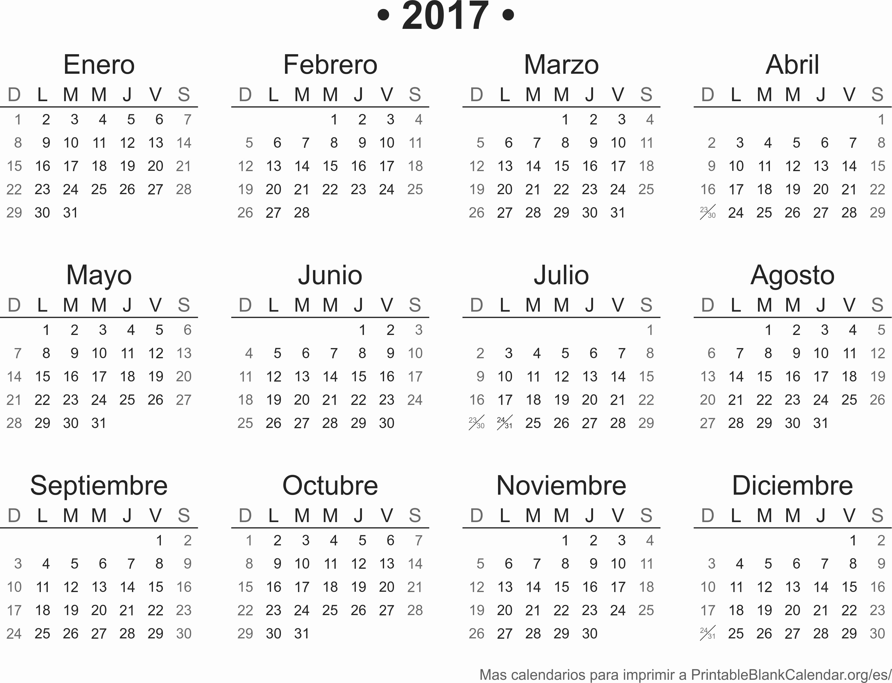 Calendario Anual 2017 Para Imprimir Luxury 2017 Calendario Para Imprimir Calendarios Para Imprimir