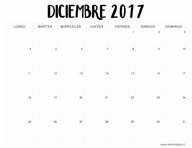 Calendario Diciembre 2017 Para Imprimir Elegant Calendario 2017 Diciembre Para Imprimir 2
