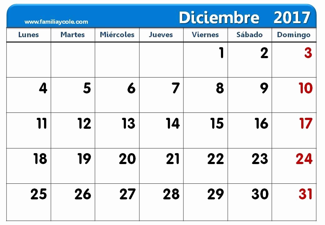 Calendario Diciembre 2017 Para Imprimir Fresh Calendario 2017 Para Imprimir Mes De Diciembre 2017