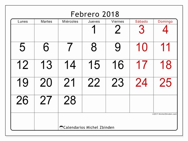 Calendario Febrero 2018 Para Imprimir Awesome Febrero Calendario 2018 Related Keywords Febrero