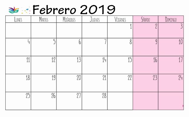 Calendario Febrero 2018 Para Imprimir Fresh Calendario Febrero 2019 Para Imprimir Chile – Best Reviews