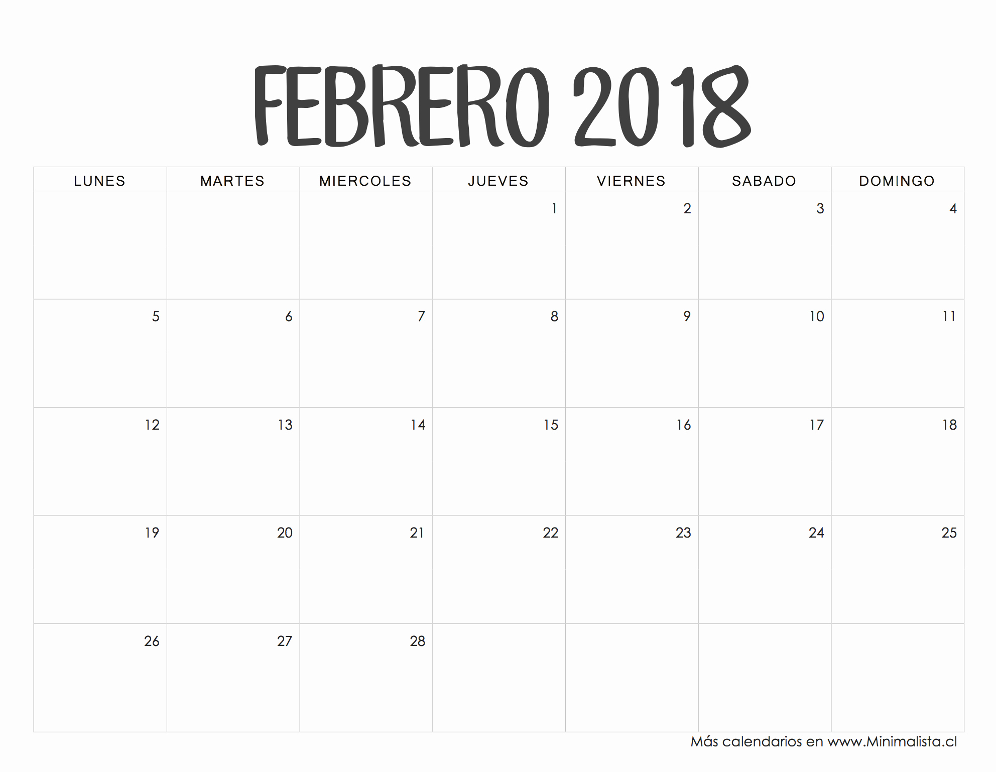 Calendario Febrero 2018 Para Imprimir New Febrero Calendario 2018 Related Keywords Febrero