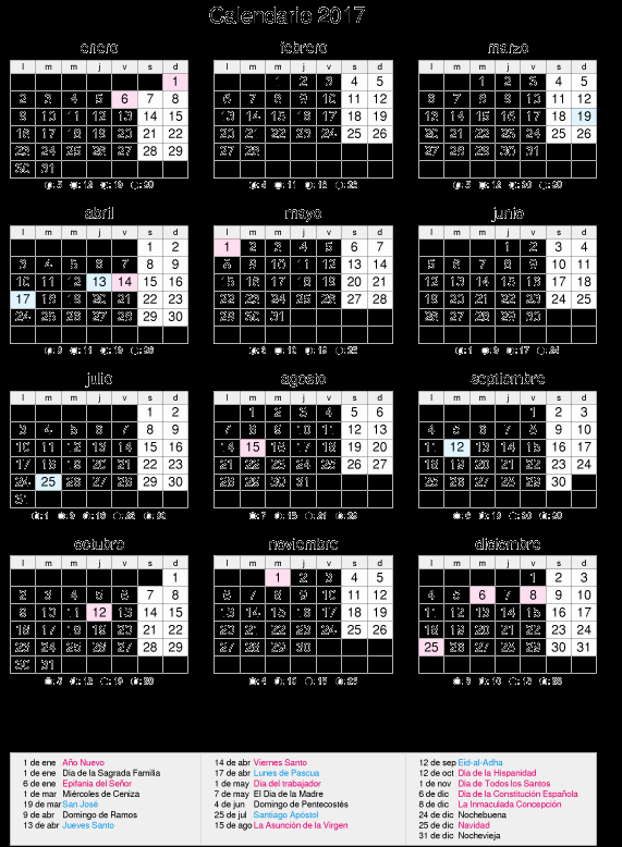 Calendario Juliano 2017 Para Imprimir Awesome Calendario Laboral 2017 Negocios En Internet