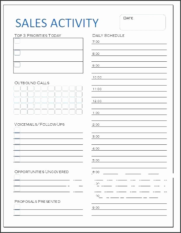Call Sheets for Sales Reps Beautiful Daily Call Sheet Template Free Excel – Rightarrow Template