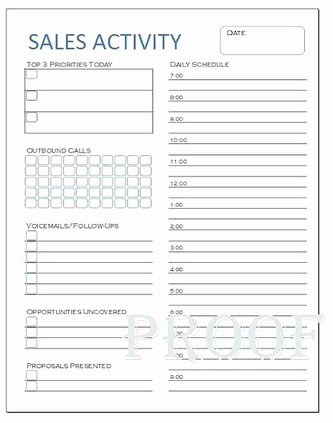 Call Sheets for Sales Reps New Template Sales Rep Daily Call Sheet Template Calls