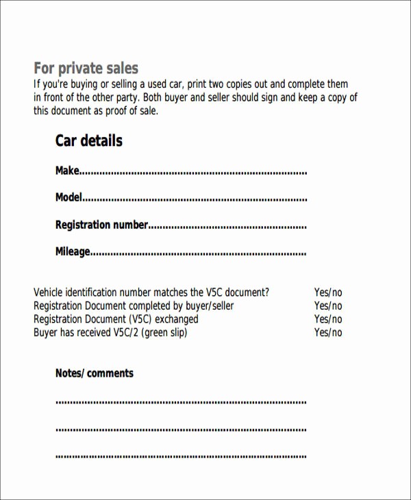 Car Sale as is form New 6 Auto Sales Receipt Samples