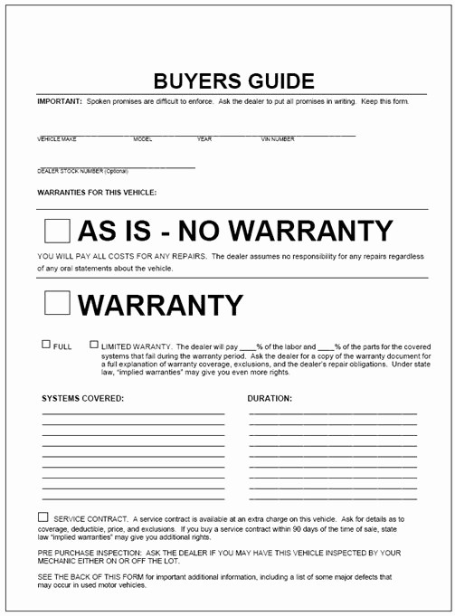 Car Sale as is form New This form by Law is to Be Displayed On Any Vehicle that