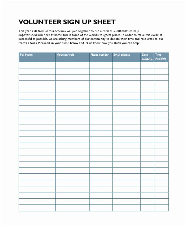 Carpool Sign Up Sheet Template Inspirational Microsoft Excel Sign In Sheet Template – Gobookub