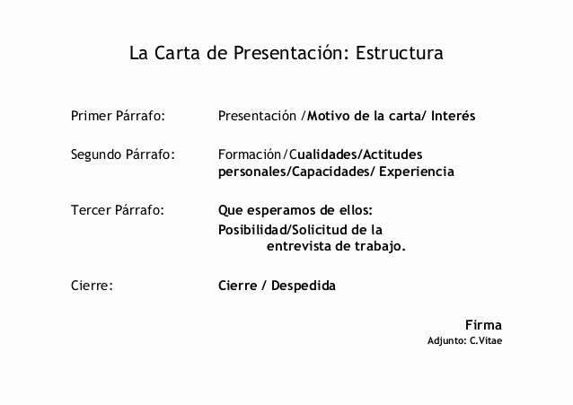 Carta De Oferta De Trabajo Best Of Presentacion Elaboracion Carta Presentacion