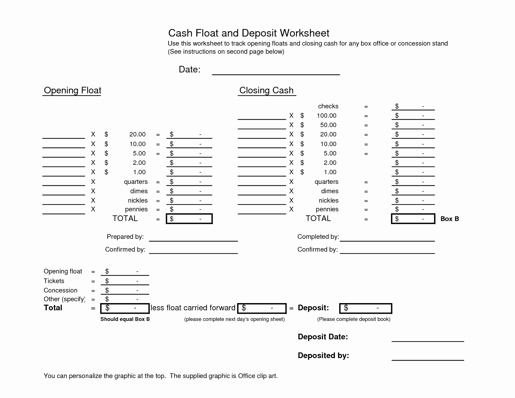 Cash Drawer Balance Sheet Template Awesome 19 Best Of Cash Count Worksheet Cash Register