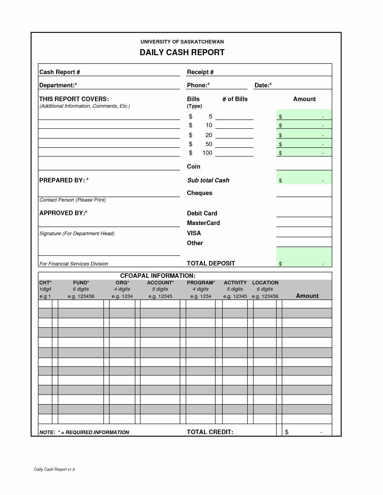 Cash Drawer Balance Sheet Template Lovely Best S Of Cash Register Template Printable Petty