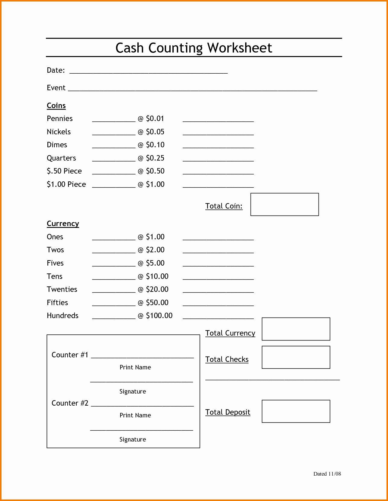 Cash Drawer Balance Sheet Template Unique Cash Drawer Balance Sheet