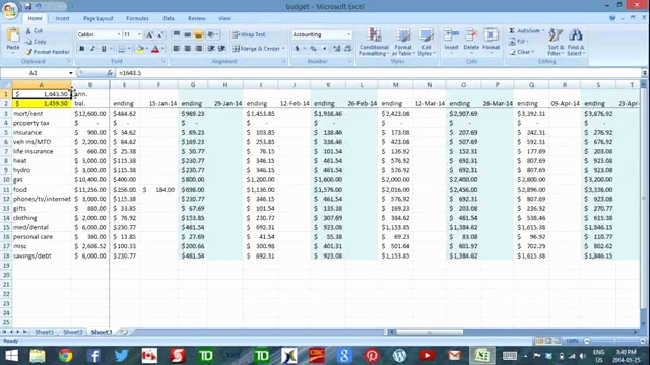 Cash Flow Budget Template Excel Elegant Using Excel to Bud Part 3 Daily Cash Flow