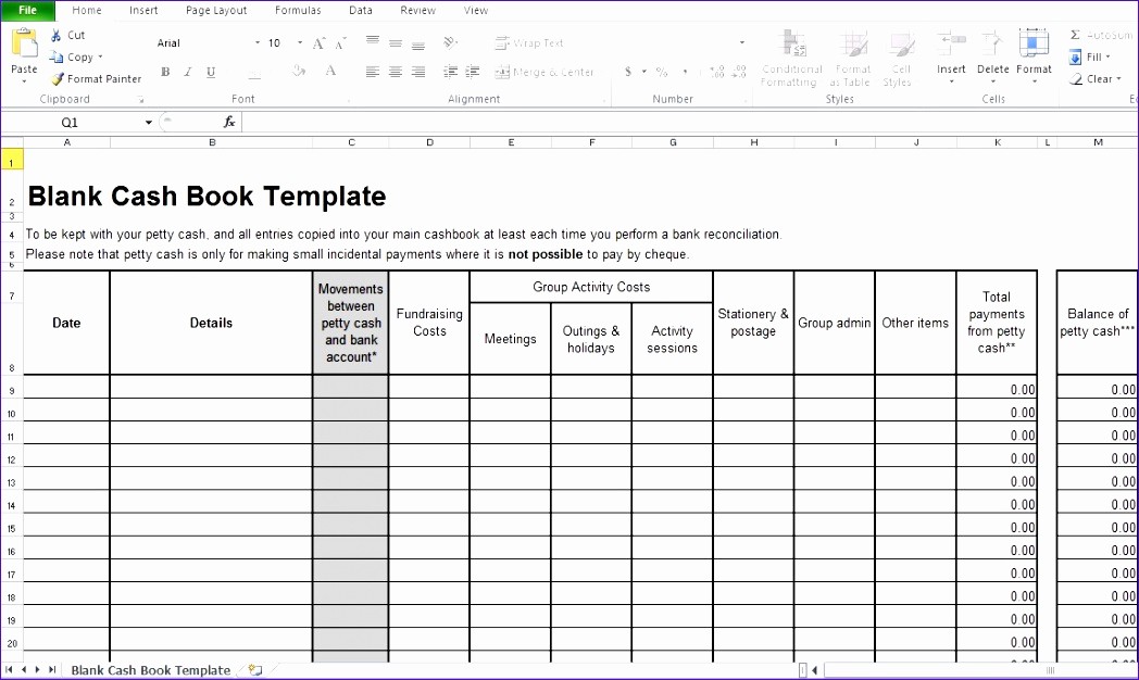 Cash In Cash Out Template Awesome 8 Cash Book Template Excel Exceltemplates Exceltemplates