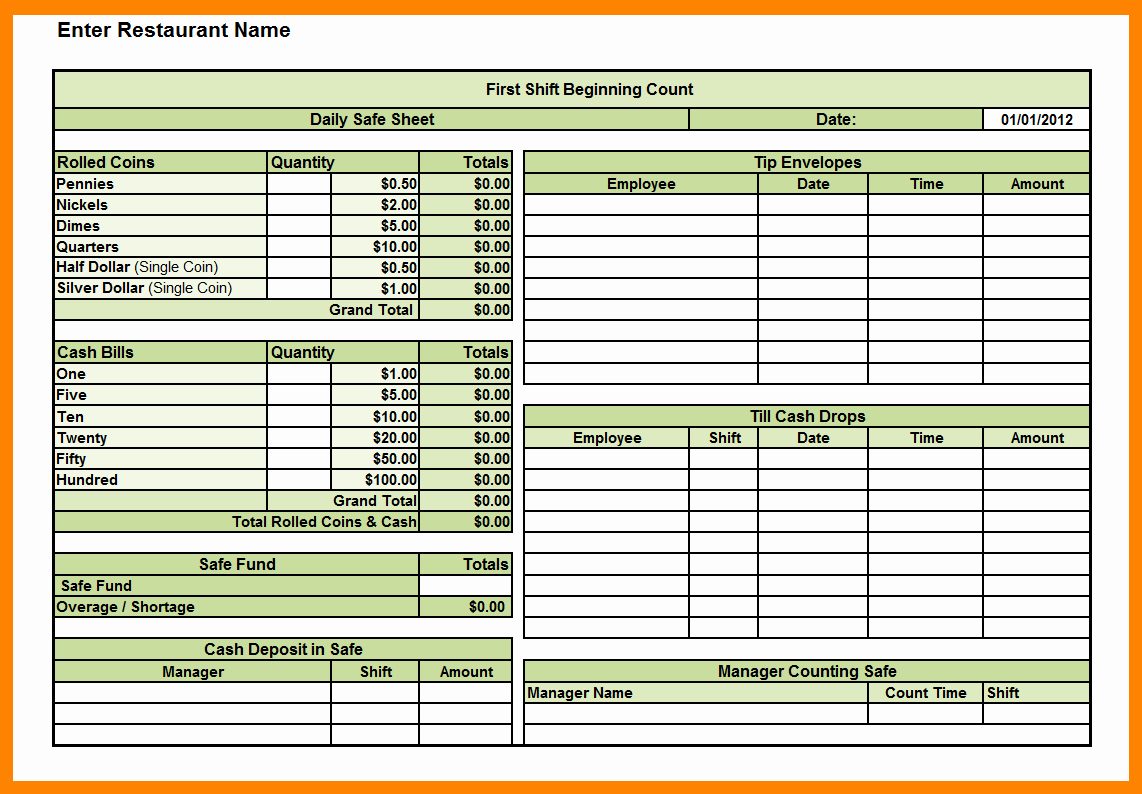 Cash In Cash Out Template Fresh Daily Cash Sheet Template Excel