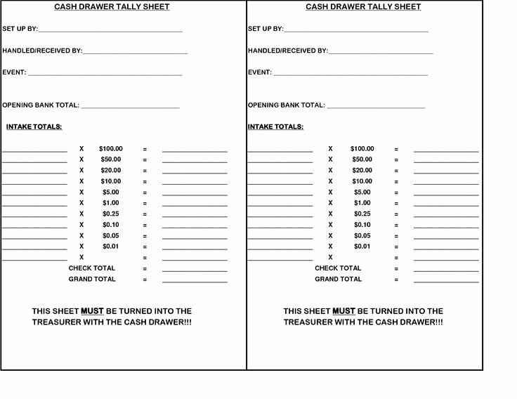Cash In Cash Out Template New Cash Register Till Balance Shift Sheet In Out Template
