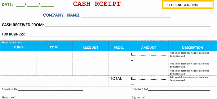 Cash Receipt format In Excel Beautiful 21 Free Cash Receipt Templates for Word Excel and Pdf