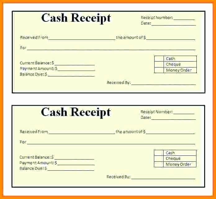Cash Receipt format In Excel Best Of Cash Receipt format In Template Excel Payment Word Petty