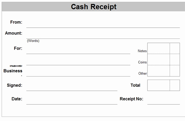 Cash Receipt format In Excel Fresh Get Cash Receipt Templates In Excel Xls format Excel Xls
