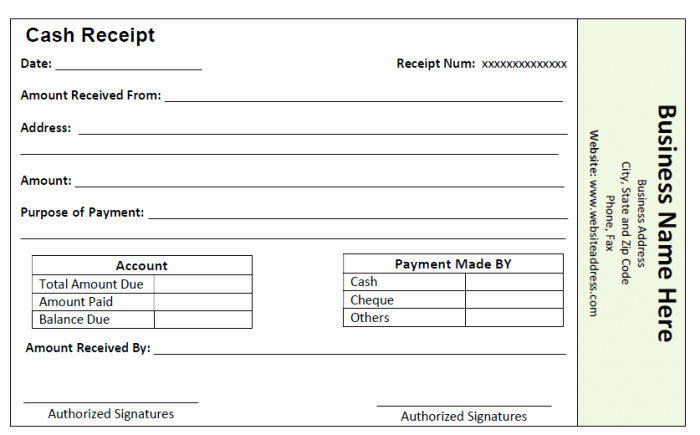 Cash Receipt format In Excel Unique 50 Free Receipt Templates Cash Sales Donation Taxi