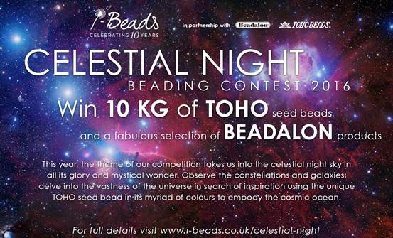 Celestial theme for Word 2016 Awesome Celestial Night Beading Contest 2016 London Jewellery