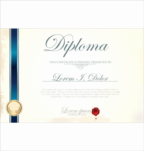 Certificate Background Design Free Download Lovely Certificate Template Adobe Illustrator Free Vector