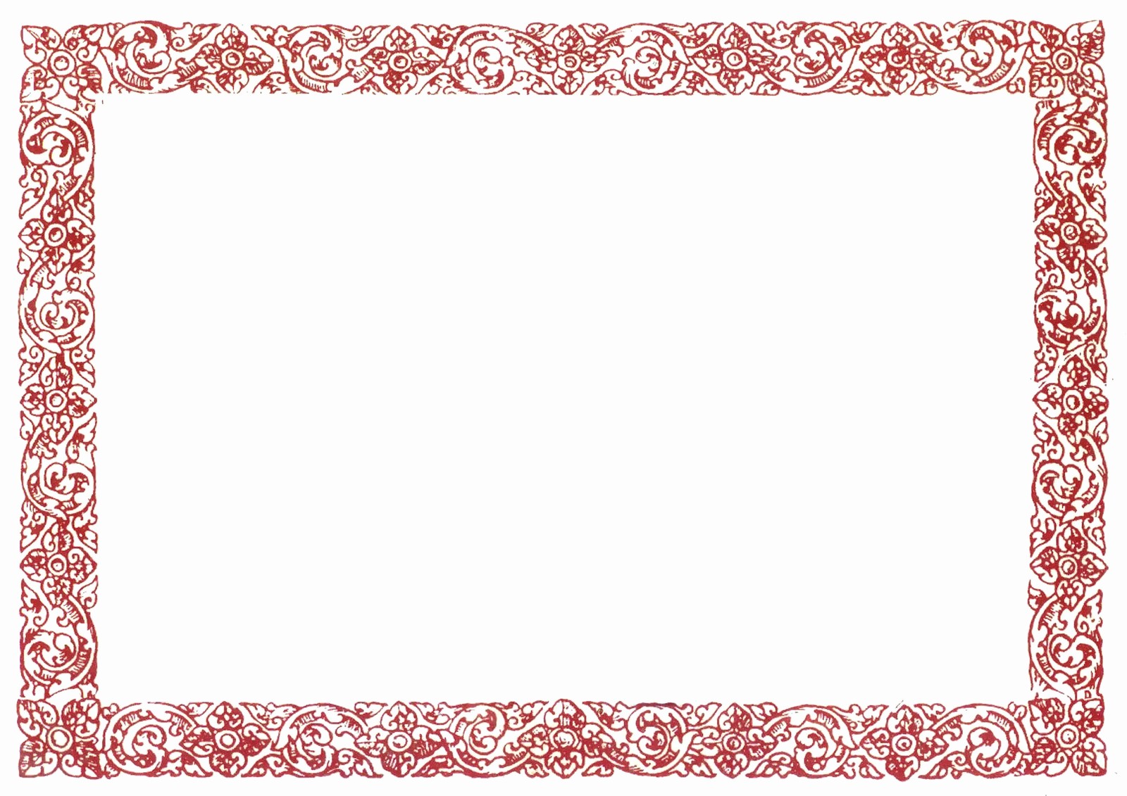 Certificate Border Design Free Download Lovely Red Border Certificate Templates