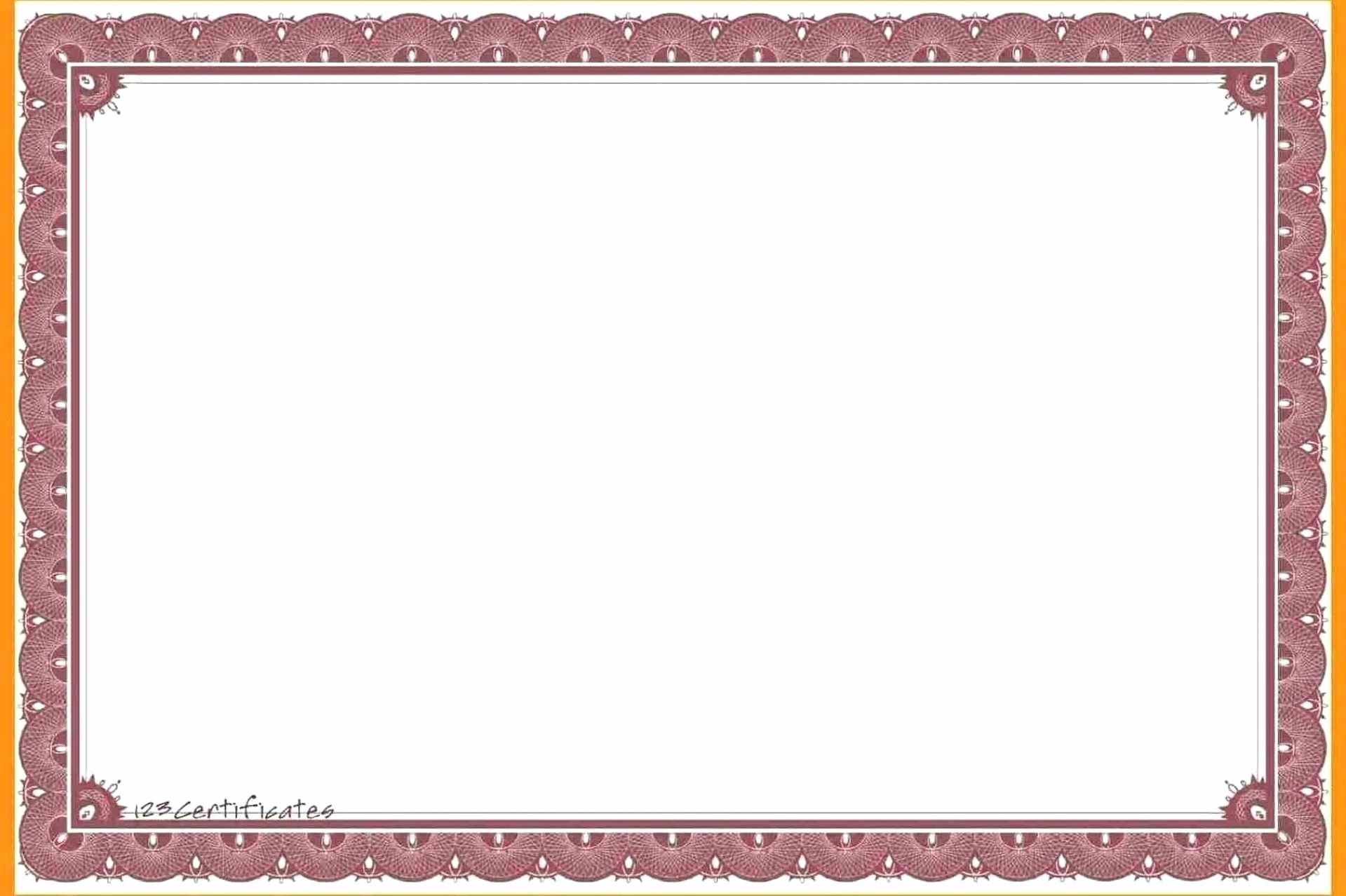 Certificate Border Template for Word Luxury Certificate Border Template Microsoft Word