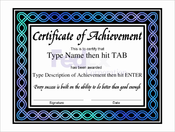 professional certificate template