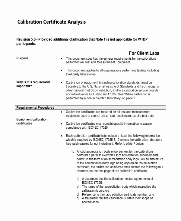 Certificate Of Analysis Template Excel Inspirational Certificate Of Analysis Template 7 Free Word Pdf