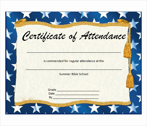 Certificate Of attendance Template Word Luxury 16 Sample attendance Certificate Templates to Download