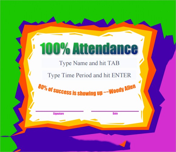 Certificate Of attendance Template Word Unique 9 attendance Certificate Templates Download Free