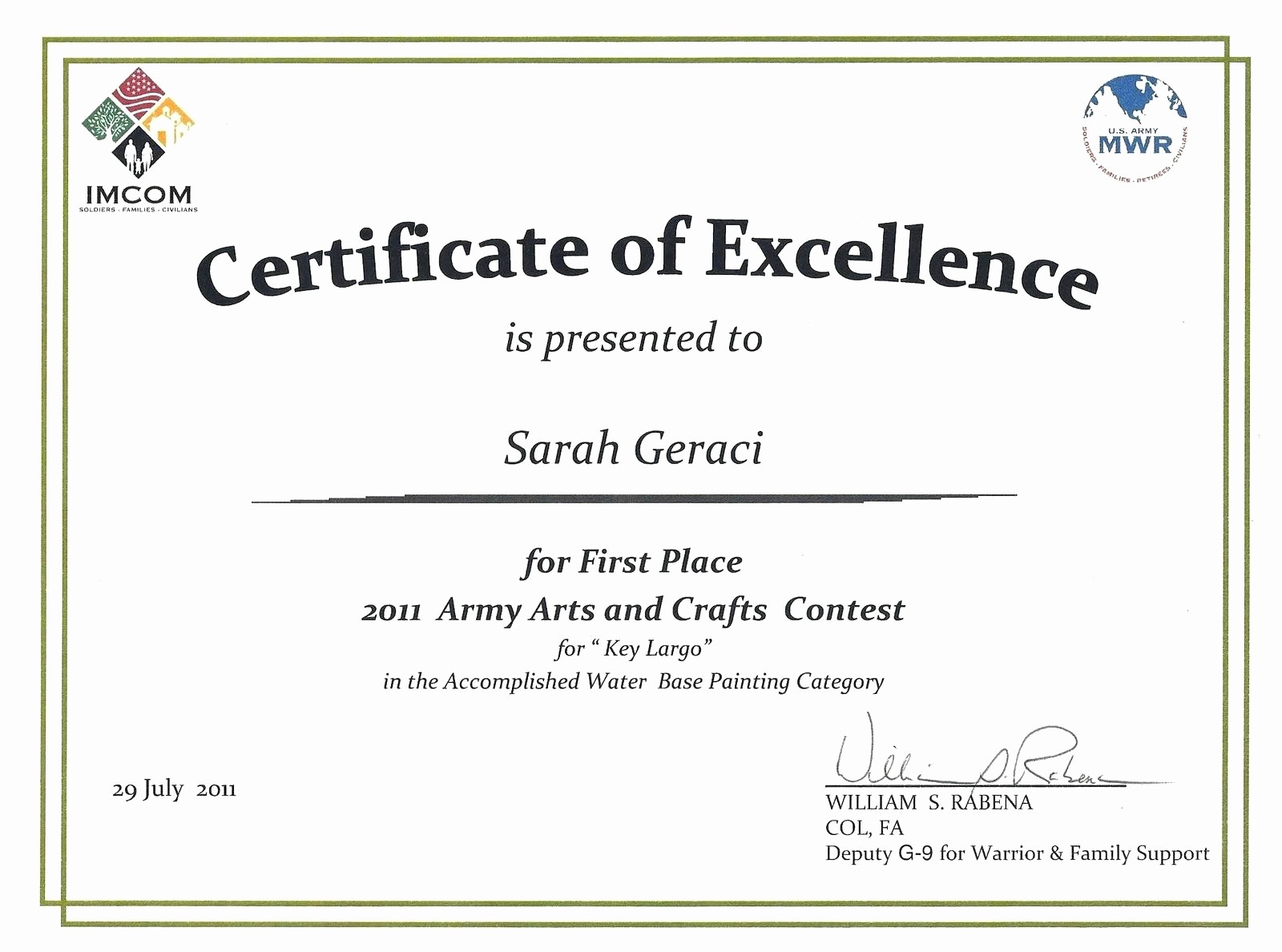 Certificate Of Award Template Free Lovely Template Award format Template
