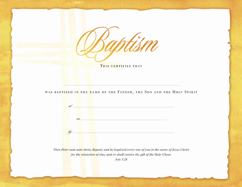 Certificate Of Baptism Word Template Lovely Downloadable Baptism Certificates 13 Allsurface