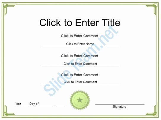 Certificate Of Completion Template Powerpoint Inspirational College Appreciation Certificate Template Of Pletion