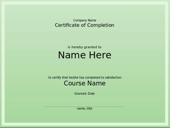 Certificate Of Completion Template Powerpoint New 7 Powerpoint Certificate Templates Ppt Pptx