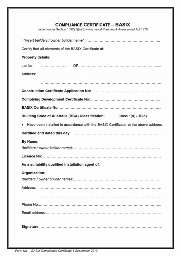 Certificate Of Compliance Template Word Luxury Blank Certificates
