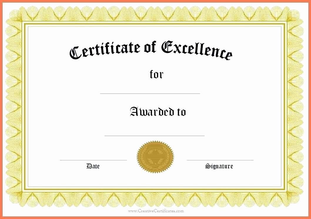 Certificate Of Excellence for Employee Best Of Template Employee the Month Certificate Template Word